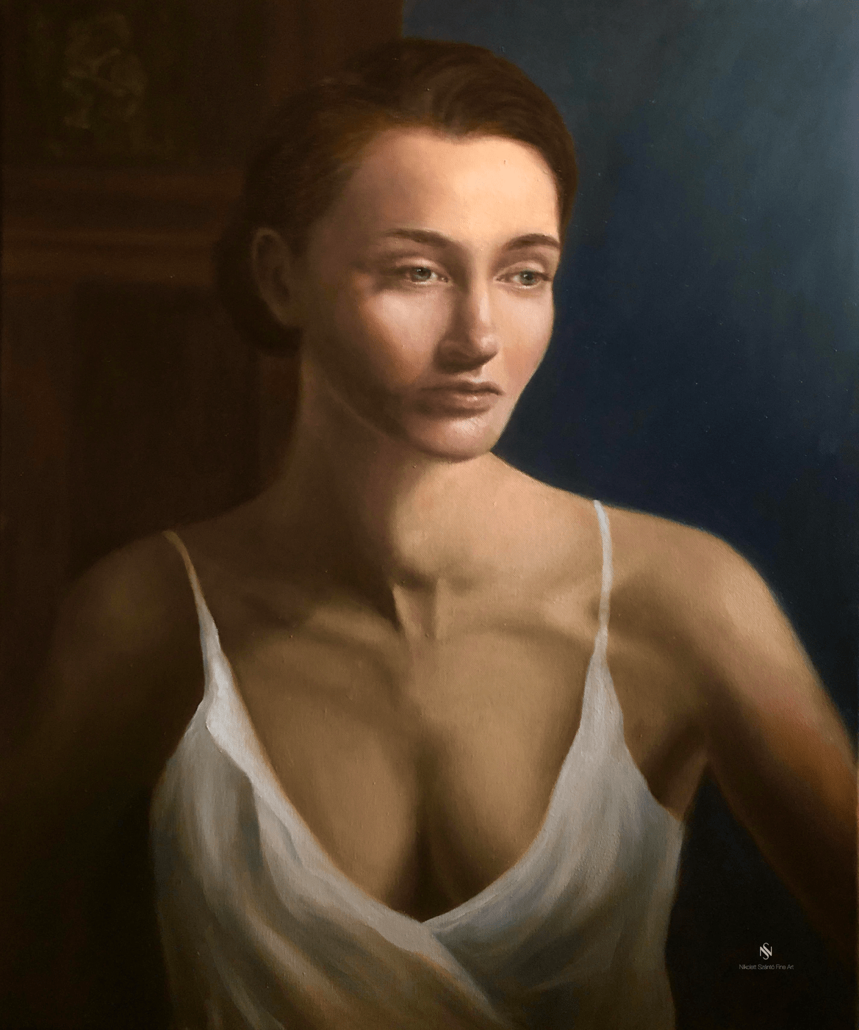 Il viso di Charlotte oilpainting nikolett szanto