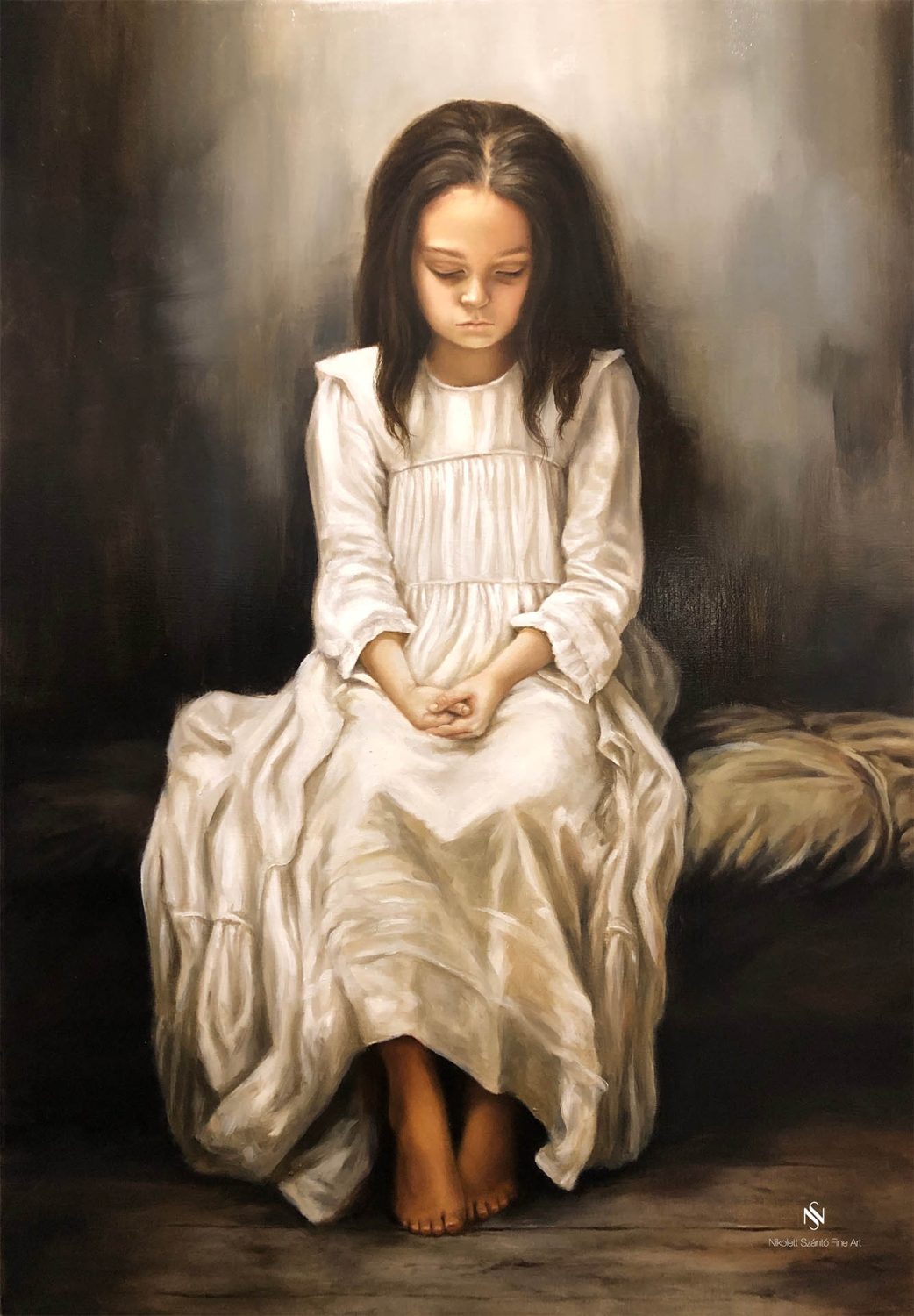 senza lei oilpainting nikolett szanto